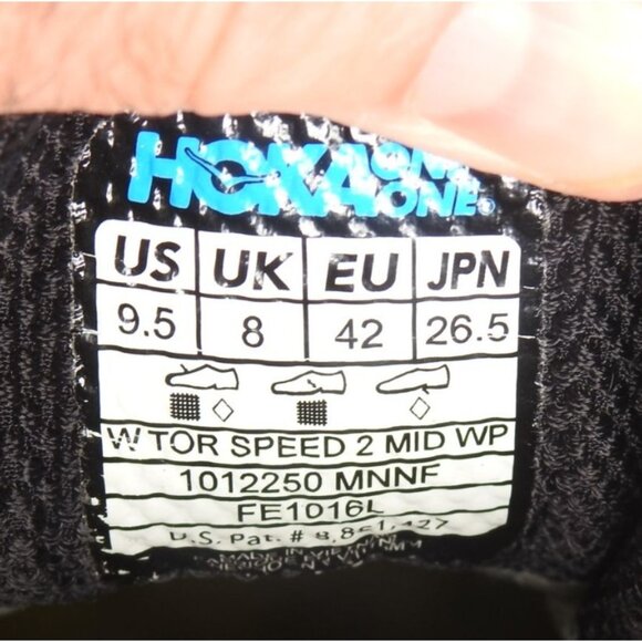 HOKA One One W TOR SPEED 2 Hiking Shoes Trail Running Waterproof Womens Size 9.5 - Picture 5 of 9